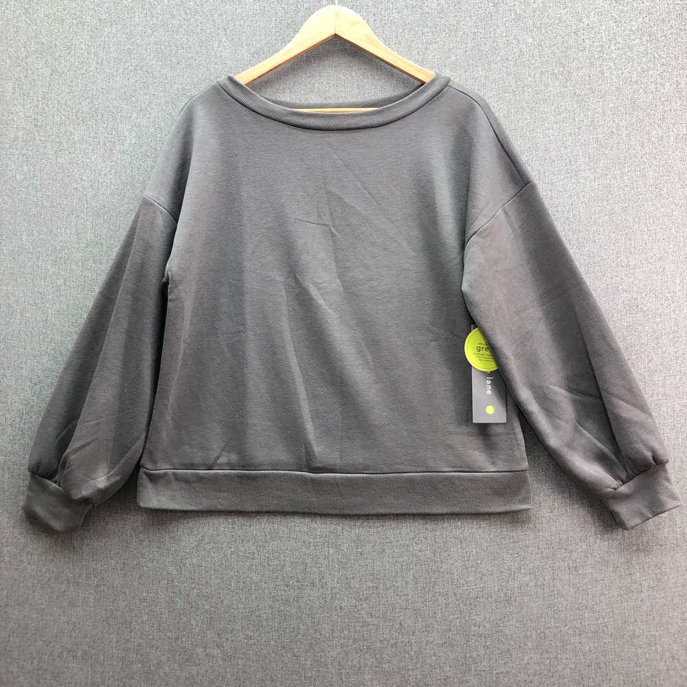 Cobble Lane Gray Classic Warm Sweatshirt Size L